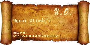 Ugrai Olivér névjegykártya